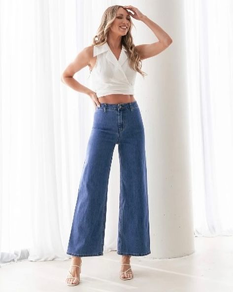 The Billie Wide Leg Jeans - Dark Blue > New Arrivals Visit us today and update your jeans for winter xx Jeans For Winter, Affordable Fashion, Wide Leg Jeans, Leg Jeans, New Arrivals, Dark Blue, Wide Leg, Online Store, Blue