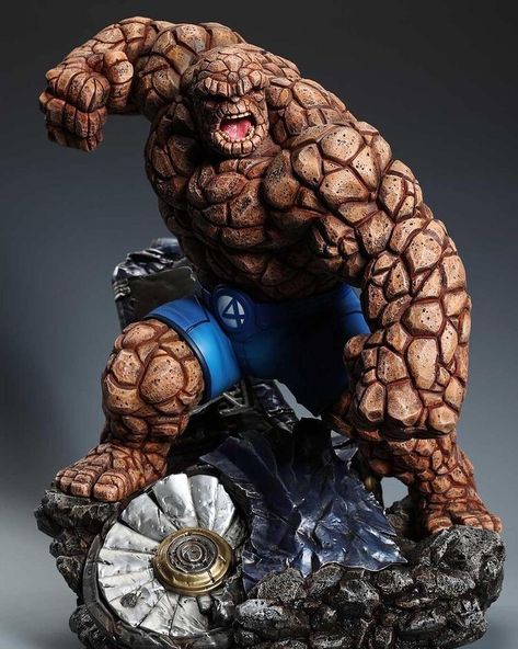 ArtStation - The Thing 1/4 - XM Studios The Thing Marvel Fantastic Four, Batman Challenge, Ben Grimm, Terror Art, Marvel Figures, Xm Studios, Marvel Statues, Kal El, Mister Fantastic