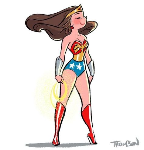 Steve Thompson Disney, Steve Thompson, Wonder Woman Drawing, Stephen Thompson, Wonder Woman Art, Disney Artists, Doodles Drawings, Wonder Women, Hero Girl