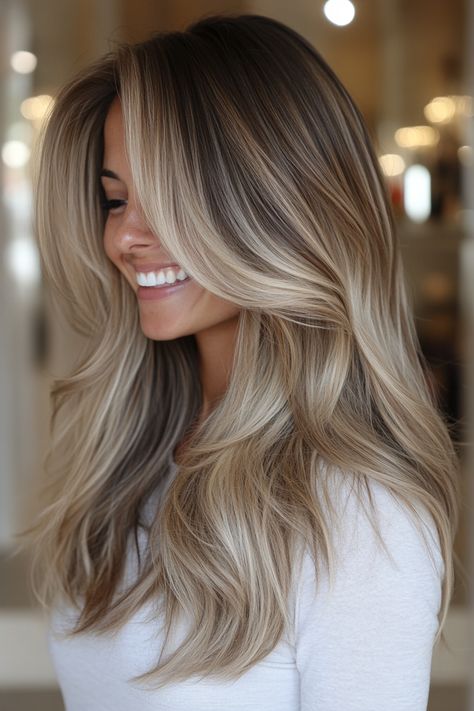 27 Must-See Dark Blonde Hair Color Ideas for 2024 – CreativeBooster Brunette To Blonde Hair, Dark Blonde Hair Color Ideas, Cool Blonde Balayage, Dark Blonde Balayage, Brunette With Blonde Highlights, Dirty Blonde Hair Color Ideas, Perfect Blonde Hair, Medium To Long Hair, Dark Blonde Hair Color