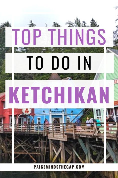 Things to Do in Ketchikan, Alaska: 1 Day Itinerary | Ketchikan is one of the most popular destinations in Alaska. With so many things to do in Ketchikan, planning a one-day itinerary can be tough. But I’m here to help you out with the best things to see and do in Ketchikan in just one day. Ketchikan is the perfect destination for both outdoor enthusiasts and those wanting to experience a charming, historic town. Things to Do in Ketchikan, Alaska | Find more travel tips at PaigeMindsTheGap.com Ketchikan Alaska Pictures, Ketchikan Alaska Things To Do, Alaska Pictures, Alaska National Parks, Travel Alaska, Southern Usa, Ketchikan Alaska, International Vacation, Glacier Bay National Park