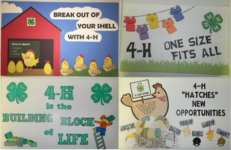 Four posters were selected as the Top 4 County Winning 4-H Posters in our January 4-H Clubs. Winning posters were from (top left) Evelyn Jones, GES 4th (top right) Corinna Cowan, CES 4th (bottom left) Dillon Richmond, NMS 6th (bottom right) Lindsey Payne, GHS 11th. 4h Recruitment Posters, County Fair Booth Ideas 4h, 4 H Dairy Poster, 4h Bulletin Board Ideas, 4h Themes Ideas, 4 H Banner Ideas, 4h Fair Booth Display Ideas, 4-h Bulletin Board Ideas, 4h Pig Poster Ideas