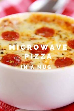 Mug Pizza Microwave, Microwave Pizza In A Mug, Pizza Microwave, Pizza In A Mug, Mug Pizza, Microwave Pizza, Gemma Stafford, Microwave Mug Recipes, Microwave Mug