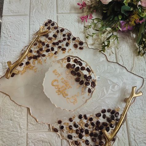 Coffee beans resin tray and coaster set ☕☕💫💫 part -2 Instagram Coffee, Resin Tray, May 11, Coffee Beans, Coaster Set, Coasters, Tray, Coffee, On Instagram