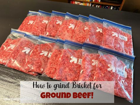 You can score huge $avings on ground beef by stocking up on brisket sales and grinding your own meat. You can turn a whole brisket into ground beef and it's easier than you think. #groundbeef #meatsavings #goundbrisket #mommyskitchen Grind Your Own Hamburger Meat, Suburban Gardening, Grinding Meat, Pumpkin Crunch Cake, Fluffy Dinner Rolls, Sausage Making, Life In The City, Christmas Morning Breakfast, Kitchenaid Mixer