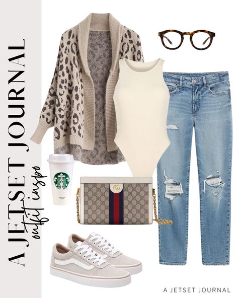 Check out this photo from ajetsetjournal Outfit Ideas March, March Outfits, New Outfit Ideas, Animal Print Cardigan, Winter Ootd, Winter Layers, Ootd Winter, Colored Cardigans, Warm Weather Outfits