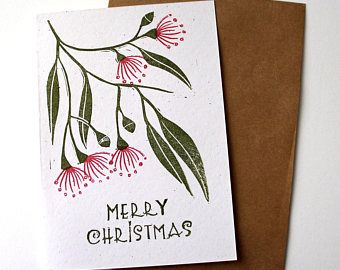 Australian Xmas, Xmas Card Greetings, Australian Christmas Cards, Gumnut Babies, Flowering Gum, Lino Cuts, Aussie Christmas, Lino Printing, Australian Christmas