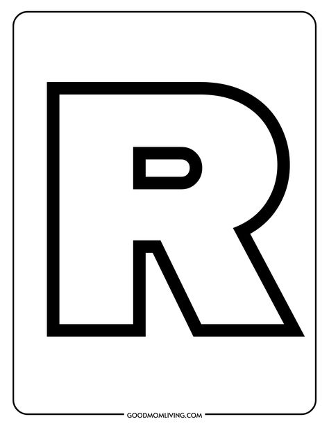 Letter R Coloring Pages, Letter R Coloring Page Free Printable R Activities For Preschool, Letter R Activities For Preschool, Letter R Coloring Page, Preschool Letter R, Lettering Alphabet Printable, R Coloring Pages, Letter R Activities, R Activities, Coloring Pages Alphabet