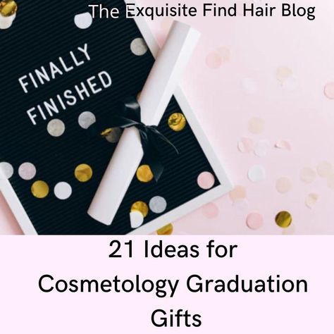 21 Ideas for Cosmetology Graduation Gifts It's a big deal! Time to celebrate! https://theexquisitefind.com/21-ideas-for-cosmetology-graduation-gifts/ Cosmetology Graduate Gifts, Cosmotology Gift Ideas Graduation, Cosmetology School Graduation Gifts, Esthetician Graduation Gift Ideas, Gifts For Cosmetology Students, Cosmetology Graduation Gift Ideas, Cosmotology Gift Ideas, Graduation From Cosmetology School, Cosmetology Graduation Gifts