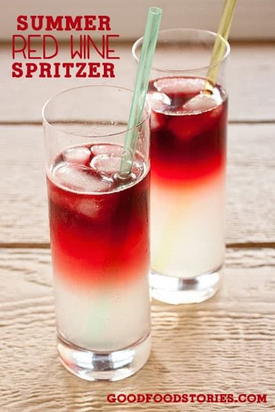 Canada Day Food, Red Wine Spritzer, Homemade Sour Mix, Wine Spritzer Recipe, Red Wine Chicken, Red Wine Drinks, Red Wine Cocktails, Wine Mixed Drinks, New York Sour