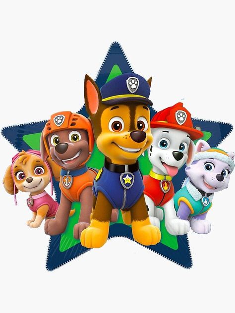 Paw Patrol Navidad, Paw Patrol Stickers, Imprimibles Paw Patrol, Paw Patrol Party Decorations, Paw Patrol Birthday Theme, Paw Patrol Decorations, Paw Patrol Christmas, Paw Party, Paw Patrol Characters