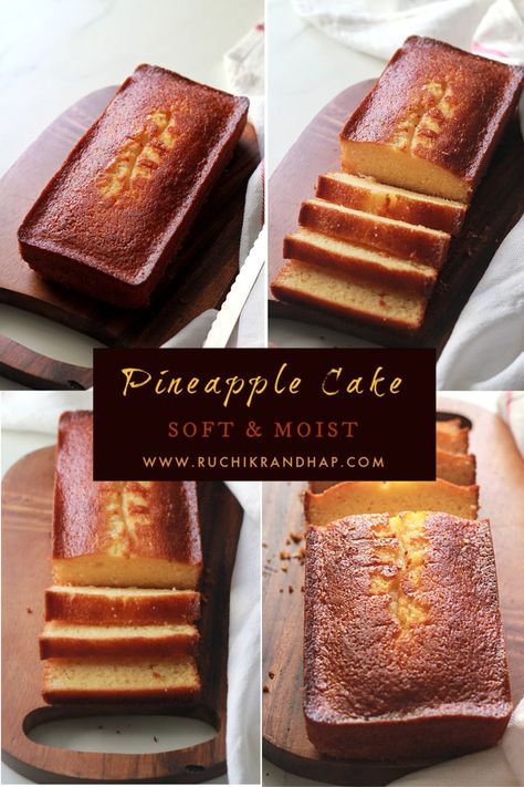 Homemade Tea Cakes Recipes, Pineapple Cake Easy, Tea Time Cakes, Pretend Bakery, Unprocessed Recipes, Pineapple Tarts, Aesthetic Breakfast, Fluffy Cake, Travel Cake