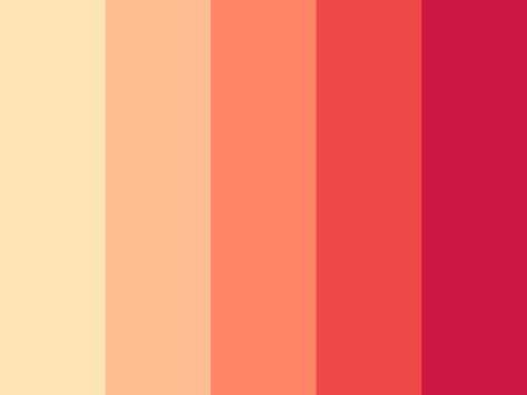 "Dragon Fruit Day" by owlies Pastel Red Colour Palette, Pastel Orange Color Palette, Orange Red Color Palette, Red And Orange Color Palette, Day Color Palette, Bracelet Combos, Color Palets, Red Pastel, Flat Color Palette