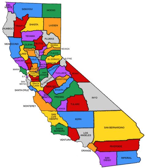 California State County Map  , Los Angeles, Aneheim, Malibu, Laguna, ... id LOVE to visit most of Southern California Native American Tribes Map, Ulster Scots, State Of California, County Map, California Map, California Love, Wedding Officiant, Native American Tribes, California Dreamin'