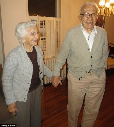 Truly, madly, deeply: Ann and John Betar, from Fairfield, Connecticut, aged 97 and 101 respectively have revealed their secrets to a lasting marriage in the run-up to their their 80th wedding anniversary this Sunday Grow Old With Me, Old Married Couple, Old Couple, Growing Old Together, Never Grow Old, Growing Older, Old Couples, Bee Inspired, Grow Old