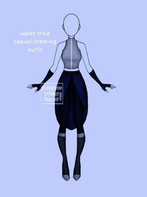 Avatar Water Bender Outfit, Avatar The Last Airbender Outfit Ideas, Watertribe Outfits, Firebender Clothes, Waterbender Outfit, Water Bending Outfit, Air Bender Outfit, Water Bender Outfit, Water Tribe Outfit