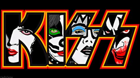 Kiss Artwork, Banda Kiss, Kiss Logo, Kiss Tattoos, Rock Band Posters, Kiss Army, Wallpaper Tablet, Kiss Art, Angus Young