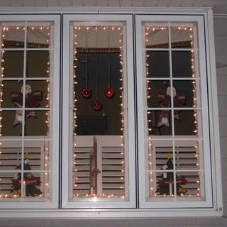 Christmas Window Lighting Frames : 3 Steps (with Pictures) - Instructables Christmas Lights Around Windows, Xmas Window Lights, Diy Christmas Window, Christmas Lights Inside, Window Lighting, Christmas Window Lights, Christmas Window Decoration, Indoor Christmas Lights, Christmas Lights Outside