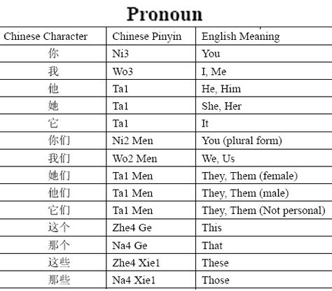 Chinese Pronouns, Chinese Homework, Pronoun Chart, Chinese Alphabet Letters, Learn Cantonese, Chinese Grammar, Chinese Dictionary, Sign Language Chart, Mandarin Chinese Languages