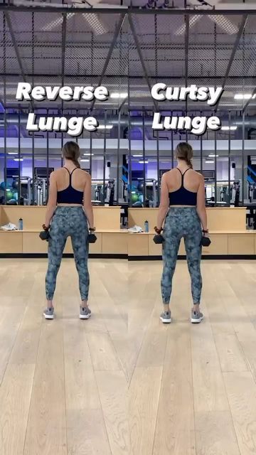 ALEX | All Things Fitness on Instagram: "CURTSY Lunge vs REVERSE Lunge ✨ Curtsy Lunge 👉🏼 the aim of the curtsy lunges is to increase the stretch of the glutes in that lengthened position. It’s a great exercise for the glute max AND medius and when done correctly. (See my reel form March 9th on do’s and don’ts for these!) ✅ Shift weight onto one leg and swing other leg behind your grounded leg ✅ Bend knee slightly, plant ball of rear foot on ground so heel is facing away from body and lower kne Curtsy Lunges Muscles Worked, Curtsey Lunge, Curtsy Lunges, Lower Workout, Bend Knee, Lateral Lunges, Gym Tips, Reverse Lunges, March 9th