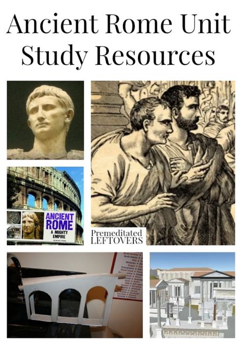 Ancient Rome Unit Study Resources including crafts, Rome printables, books about ancient Rome, ancient Rome videos and more ancient Rome lesson plans. Ancient Rome Unit Study, Ancient Rome Lessons, Rome Ancient, 7th Grade Social Studies, Ancient World History, Unit Studies Homeschool, World History Lessons, 6th Grade Social Studies, Homeschool Social Studies