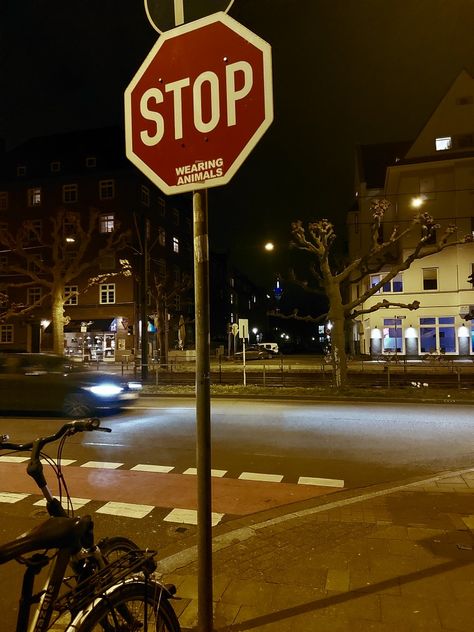 aesthetic night, street lights Aesthetic Night Street, Graffiti Quotes, City Lights At Night, Street Aesthetic, Night Street, Urban Landscapes, Stop Sign, Street Lights, Gcse Art