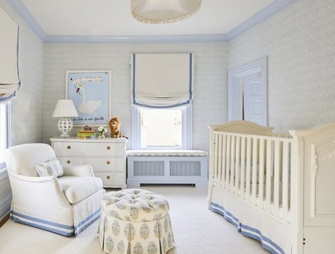 Light Blue Nursery, Traditional Nursery, Sweet Nursery, Nursery Room Design, Baby Boy Room Nursery, Boys Nursery, Nursery Room Inspiration, Blue Nursery, Nursery Baby Room