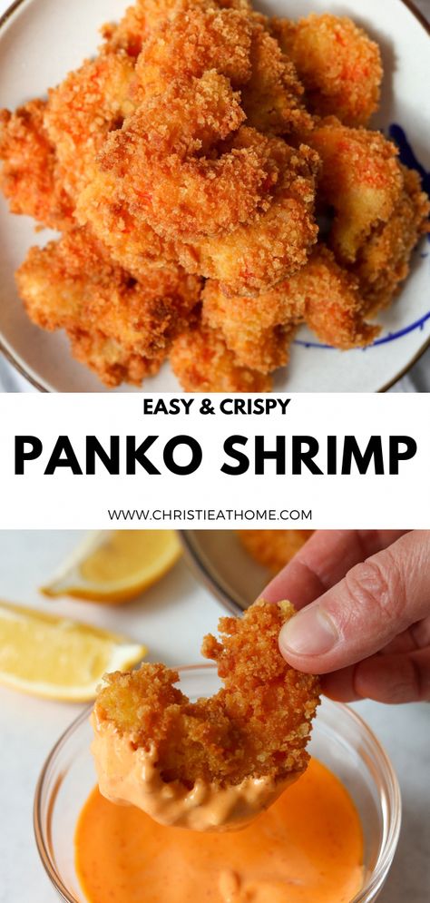 #Gluten-FreeSeafoodOptions Panko Shrimp Recipes, Ebi Fry, Sriracha Mayo Sauce, Panko Shrimp, Mayo Sauce, Sriracha Mayo, Panko Crumbs, Shrimp Seasoning, Japanese Dishes