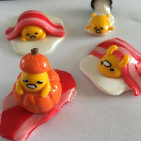 Gudetama Polymer Clay, Clay Gudetama, Gudetama Crafts, Cute Doodle Art, Cute Doodles, 5th Birthday, Air Dry Clay, Clay Art, Craft Gifts