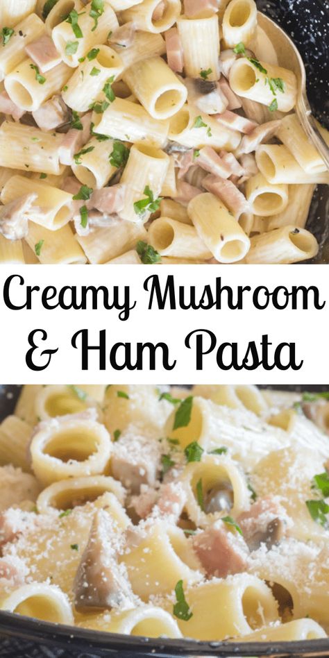 Spam And Pasta Recipes, Spam Meals, Ham And Mushroom Pasta, Ham Pasta Recipes, Wife Cooking, Pasta Lasagna, Ham Pasta, Spam Recipes, Pasta Recipes Alfredo