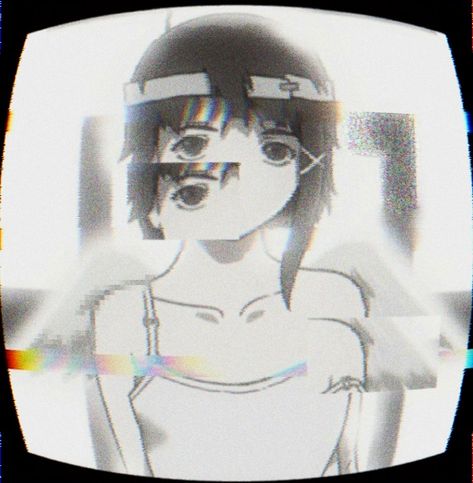 Experimental Lain Icon, Lain Pfps, Lain Manga, Lain Iwakura Icon, Lain Pfp, Experiment Lain, Enter The Matrix, Lain Iwakura, Serial Experiments Lain