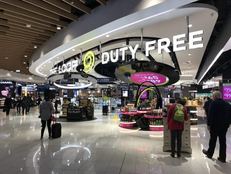 Duty Free Shop Design, Duty Free Store, Luxurious Travel, Airport Shopping, Duty Free Shop, Travel Benefits, Open Sign, Retail Interior Design, Hermes Perfume