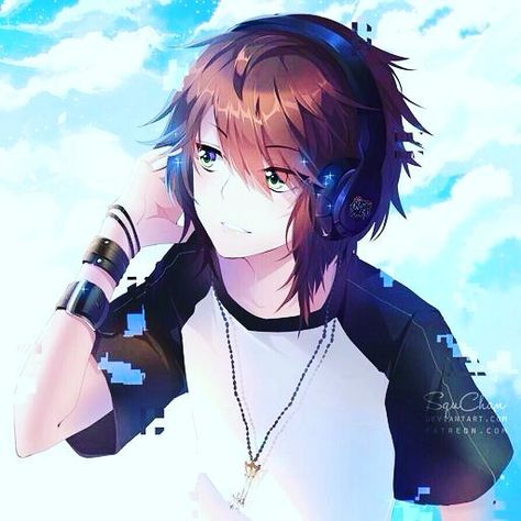 Anime Boy, The Story, Headphones, Books, Music, Hair, Anime