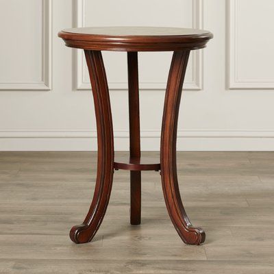 Darby Home Co Corinne Round End Table Round Corner Table, Decorating End Tables, Wood Chair Diy, Church Furniture, Tall End Tables, Tafel Decor, Table 19, Round Chair, Corner Table