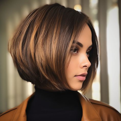 Short Hair With Caramel Highlights, Balaye Hair, Bronze Hair Highlights, Caramel Bob, Caramel Balayage Highlights, Balayage Styles, Medium Shag Hairstyles, Balayage Caramel, Haircuts 2024