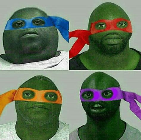 The Ninja Turtles, Trippy Cartoon, Ninja Turtles Funny, Crazy Funny Pictures, Goofy Pictures, Very Funny Pictures, Funny Profile Pictures, Instagram Funny, Try Not To Laugh