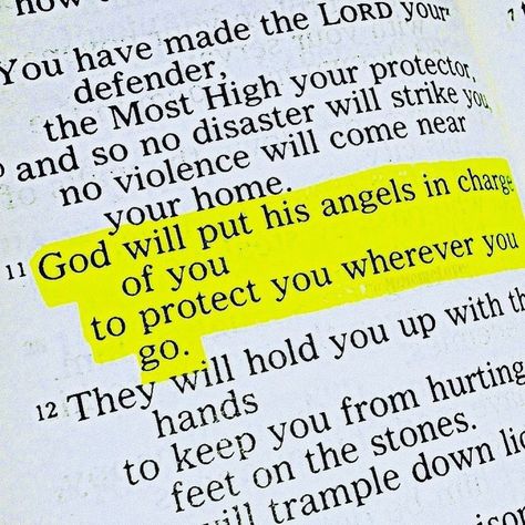 Living Christian on Instagram: “God is always watching over us. Protecting us. Guiding us. Teaching us.  Comment Amen if you believe!  Verse: Psalm 91:11-12 GNB” Ayat Alkitab, Bible Motivation, Prayer Scriptures, Bible Verses Quotes Inspirational, Bible Quotes Prayer, Bible Prayers, Bible Encouragement, Prayer Quotes, Scripture Quotes