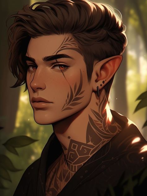 Male Elf Character Art, Half Elf Male Character Design, Fae Character Art, Prince Character Art, Eladrin Male, Male Character Design Art, Fantasy Oc Male, Male Elf Art, Male Dnd Character Design