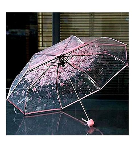 JO BEbe Umbrella Transparent Umbrellas Anting Manik, Transparent Umbrella, Clear Umbrella, Cute Umbrellas, Pink Umbrella, Windproof Umbrella, Three Fold, Rain Umbrella, Singing In The Rain