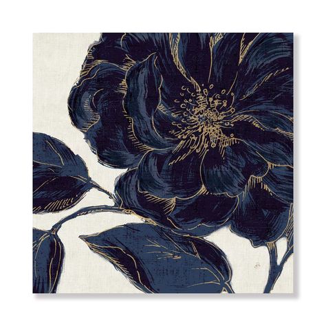 Designart - Dark Rose Gilded Gold - Floral Canvas Artwork | Canvas Art | Michaels Gold Canvas, Soyut Sanat Tabloları, Dark Rose, Botanical Art, Framed Canvas Art, Art Sur Toile, Graphic Art Print, Painting Prints, Canvas Artwork