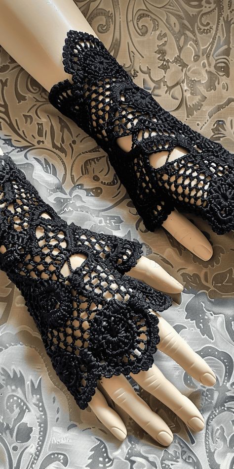 Transform Your Crochet Skills with Victorian Gloves Crochet Lace Gloves Pattern, Lacy Fingerless Gloves Crochet Pattern, Fingerless Gloves Crochet Pattern Free, Crochet Lace Gloves Free Pattern, Beautiful Crochet Patterns, Victorian Crochet Patterns Free, Crochet Fingerless Gloves Tutorial, Crochet Gauntlets, Lace Crochet Pattern Free