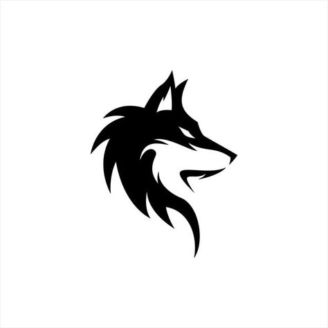 Design De Logotipo De Esportes E Silhueta De Lobo Kitsune Logo Design, Sports Logo Design Ideas Creative, Wolf Logo Design Ideas, Wolf Design Logo, Wolf Logo Design, E Sport Logo, Lawyer Logo Design, Animal Logo Design, Yoga Logo Design