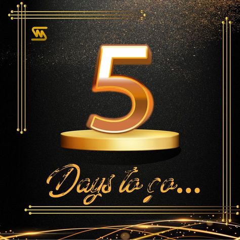 Countdown Days (5 Days to Go) Five Days To Go Countdown, 5 More Days Countdown, 5 Days To Go Countdown Birthday, 2 Days To Go Countdown Wedding, 5 Days To Go Countdown, 5 Days To Go Countdown Wedding, Days To Go Countdown, Countdown Birthday, Countdown Wedding