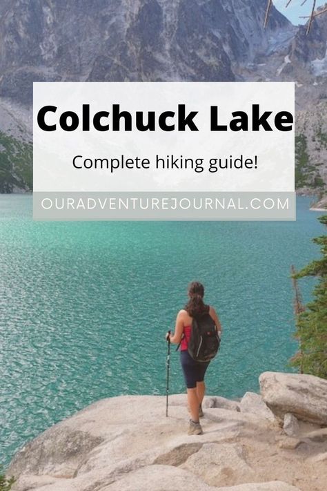 If you are planning a trip to Leavenworth, you have to visit Colchuck Lake! This hike is part of the Enchantments trail. It is one of the best hikes in Washington State. It's a difficult hike, but definitely do-able with some preparation and this guide! Colchuck Lake Washington Hike, The Enchantments Washington, Colchuck Lake Washington, Pnw Hikes, Seattle Life, Colchuck Lake, Washington Hiking, Oregon Style, Washington Lakes