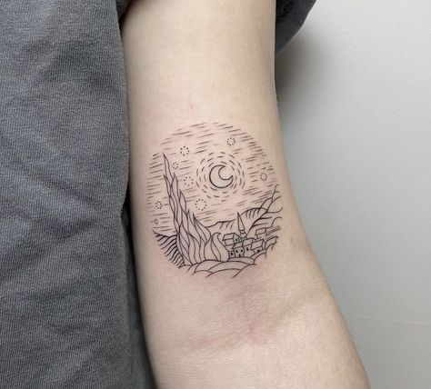 Van Gogh Tattoo Ideas, Van Gogh Tattoo, Best Friend Tattoo, Vibrant Paintings, Best Friend Tattoos, Friend Tattoos, Animals Artwork, Tattoo S, Realistic Art