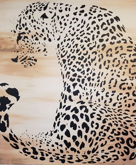 Leopard Wall Art, Leopard Wall, Leopard Art, Wallpaper Interior Design, Big Wall Art, Simple Canvas Paintings, Bathroom Decor Apartment, Animal Print Fashion, Lodge Decor