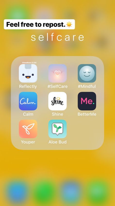 App For Self Care, Selfcare Apps Iphone, Self Care Apps Free, Apps You Need, Selfcare Apps, Self Care Apps, Useful Apps, Organize Phone Apps, Apps For Teens