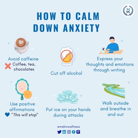 How To Calm Down, Mental Health Facts, Licensed Therapist, Writing Therapy, Mental Health Support, Mental And Emotional Health, Self Care Activities, Mental Health Matters, Coping Skills