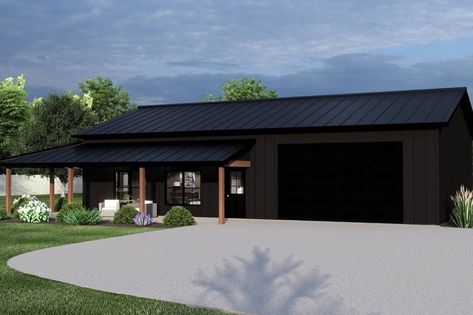 60 x 40 Barndominium Floor Plans 2 Bedroom Shop House Plans, Black Shop House, Small Shop House Plans, Small Pole Barn Homes Simple, Barn Plan, Rent House, Small Barndominium, Apartment Floor, Barndominium Plans