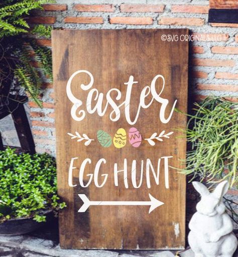 Easter Egg Hunt SVG Cricut Explore & more. Easter Egg Hunt #hunting